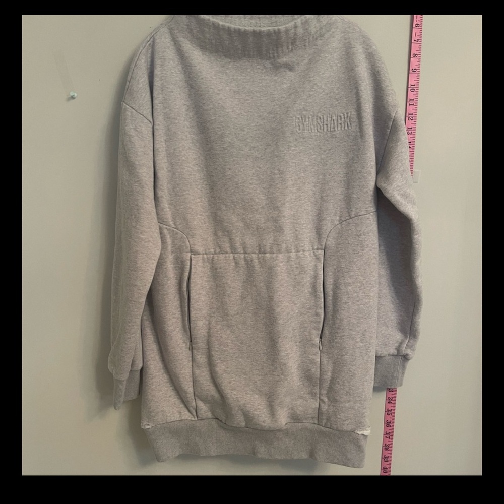 Gymshark Light Gray Crewneck Sweater